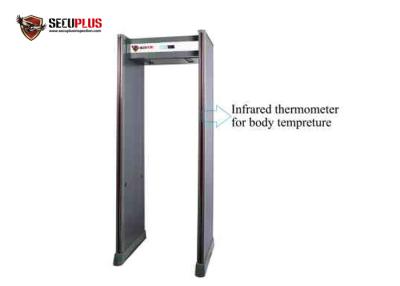 China Sistema de detección auto de temperatura del cuerpo de la puerta del detector de metales de la arcada de la prueba del choque en venta
