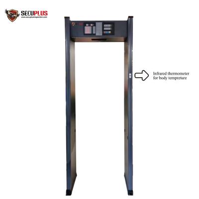 China Security Archway Metal Detector And Human Temperature Detections To Control Coronavirus In Government Office Entrance for sale