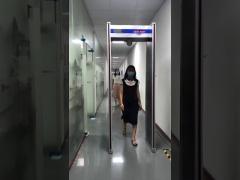 walk through metal detector with thermal camera