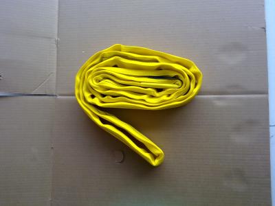China Flexibles gelbes Polyester-endlose Rundschlinge 3000Kg für Hafen-Laden zu verkaufen