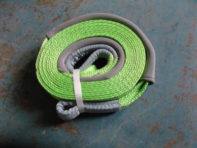 China Customized Color Polyester Heavy Duty Tow Straps Snatch Straps MBS 5000 KG 50mm for sale