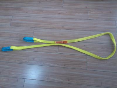 China 1 Inch Duplex Webbing Sling , Polyester Webbing Lifting Slings With Orange Label for sale