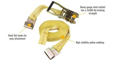 China High Performance Webbing Lashing Strap Heat Resistance For Trucks Winch Extension for sale