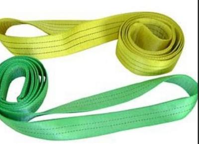 China 4 Inch Eye And Eye Sling Polyester Material 11500 LBS Crane Slings Rigging for sale