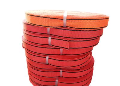 China Anti Abrasion Polyester Webbing Roll Customized Sling Color High Safety Coefficient for sale