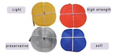 China Durable Flat Polyester Webbing Roll EN1492-1 Standard Corrosion Resistant for sale