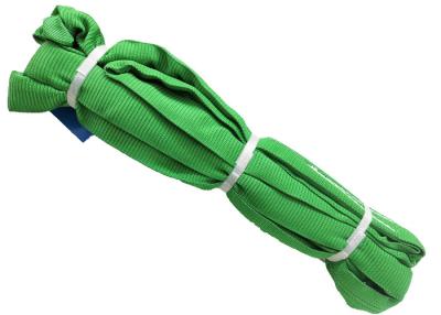 China Durable Industrial Lifting Slings Polyester Endless Slings Green Color EN1492-1 2000 for sale