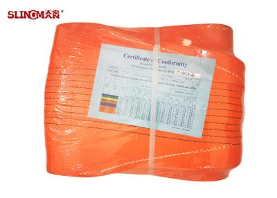China Color Code Duplex Webbing Polyester Lifting Sling 12T 20T for sale