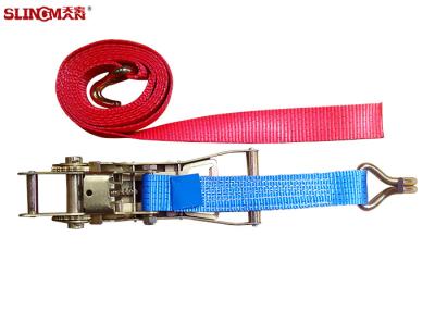 中国 ロックできる青く頑丈なラチェットの革紐は紐で縛りますEN12195-2標準を結びます 販売のため