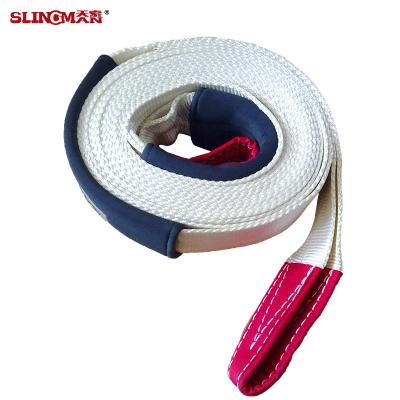 China MBS 11000 KG 75mm Heavy Duty Recovery Straps , Lightweight Trailer Tow Straps for sale