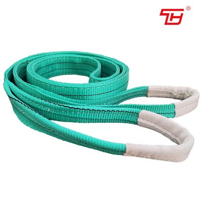 China Double Loop Eye Lifting Slings And Straps 3 Tons Industrial 2m 6m 10m for sale