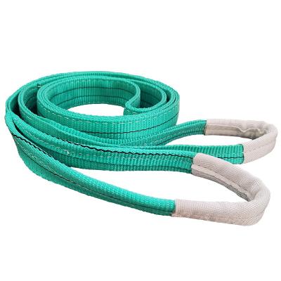 China CE Certificated Color Code Webbing Sling 2T Polyester Flat Eye And Eye for sale
