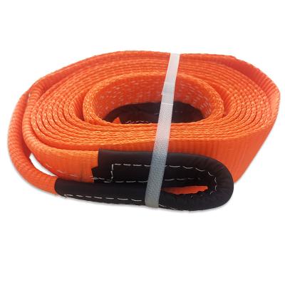 China Nylon Emergency Car Recovery Heavy Duty Tow Strap With Hooks for sale