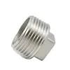 China Stainless Steel Screwed Pipe Fittings Threaded Pipe Fittings Square head plug,150PSI, SS304 SS316 en venta