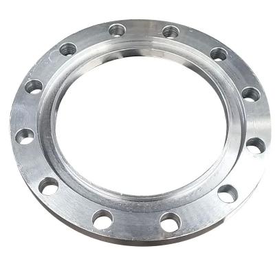 China Gr5 Alloy Titanium Flat Welding Flange Class 150 Slip On Flange Natural Gas Pipe Fittings for sale