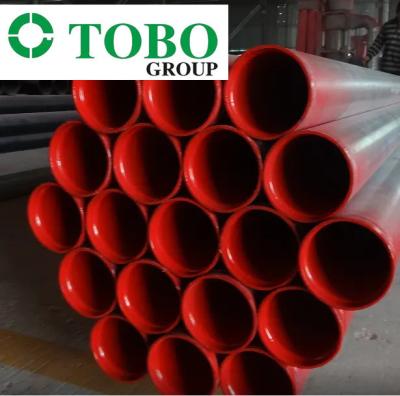 China High-quality external galvanized lining red plastic coated composite steel pipe for water supply and fire fighting for sale