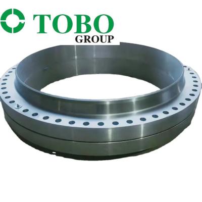 China Large Custom Stainless Steel Carbon Steel Alloy Steel Flange Forging Machining Service for sale