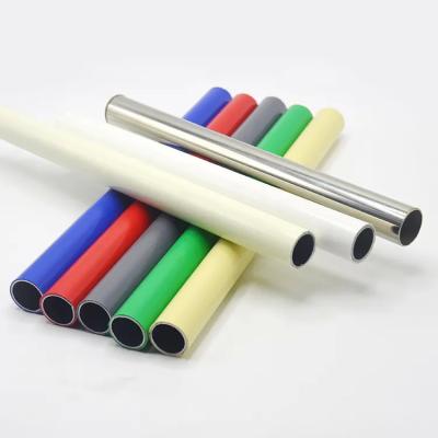 China 28MM Ivory Pipe PE/ABS Coated Steel Pipe Cold Rolled Galvanized Security Steel Pipes for sale