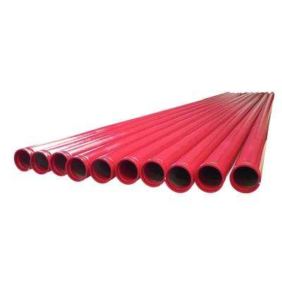 China Red Plastic Coated Composite Steel Pipe ASTM A106 Carbon Steel Thick Wall Pipes for sale