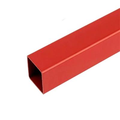 China Powder Coating Steel Square Pipe 12M 2MM Thickness ERW Coated Thick Wall Square Pipe for sale