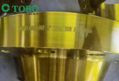 China TOBO  GOLD COLOR FLANGE A105 WN  RF/ BL RF FLANGE COATING AS YOU CUSTOMIZED for sale