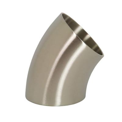 China Metal Nickel Alloy Inconel 600 High Quality 45 Degree Butt Welding Elbow  ASME B16.9 1 To 24 Inch Silver for sale