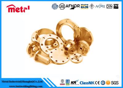 China C70600 Copper Nickel Pipe Fittings 90 / 10 Slip On / Threaded / Blind / Weld Neck Flanges for sale