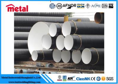 China OD 21.3 - 660 mm 3 Layer Polyethylene Coating Pe Lined Carbon Steel Pipe , SCH 30 Plastic Coated Oil Pipe for sale