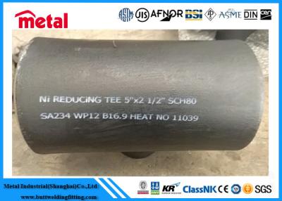 China Seamless Alloy Steel Fittings SA234 WP12 Reducing Tee 5'' X 2 1/2'' SCH80 for sale