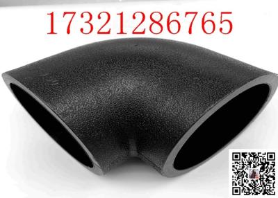 China Abrasion Resistant High Density Polyethylene Pipe Fittings 90 Deg Elbow L20 Black Elbow Fittings HDPE for sale