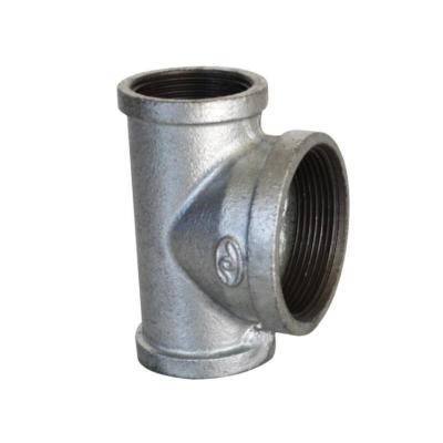 China WP310S 3-1/2'' Black Galvanized Pipe fitting Sch60 Round Tee for sale