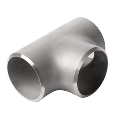 China Customized Stainless Steel Butt Weld Galvanized Pipe Fittings Sch40 Equal Tee for sale
