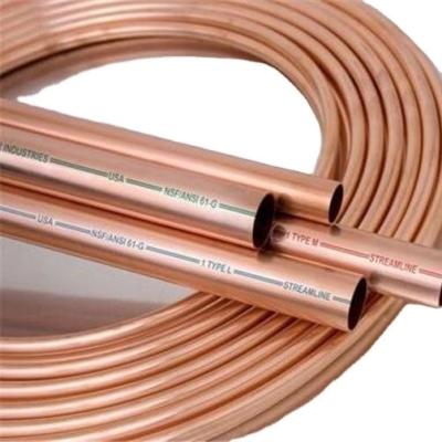 China Tipo K L tubo del cobre del aire acondicionado del tubo de cobre de la bobina de M Air Conditioner Pancake para la ventilación en venta