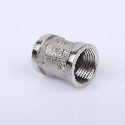 China Forged Pipe Fittings Female Threaded Pipe Stainless Steel 304 Pipe Malleable Coupling Fitting for sale