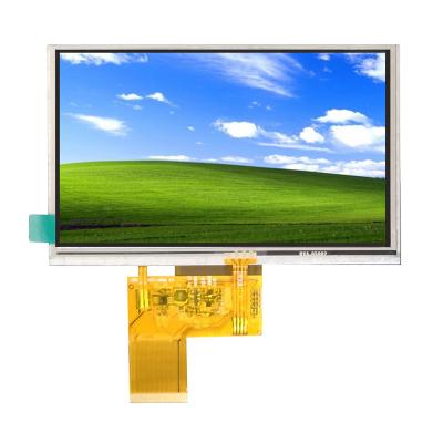 China 40 Pin 800x480 Industrial Touch Screen Display 5 Inch LCD Touch Panel for sale