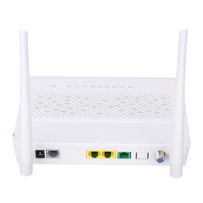 China 2.4GHz Multi Function XPON ONU 1FE 1GE WIFI POTS CATV White Color FTTH ONU ONT for sale