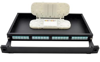 中国 MPO LCの繊維光学のパッチ盤、光ファイバーの配線パネル1U IEC 販売のため