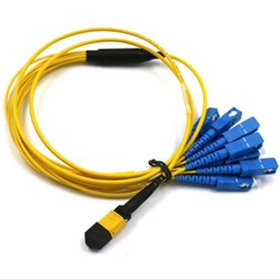 China 12 cable del desbloqueo de la base MPO, cable del remiendo del SC de MTP para FTTH FTTA en venta