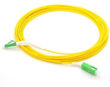 China 9/125um Fiber Optic Patch Cord , 1M Lc Lc Single Mode Fiber Cable for sale