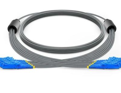 China Armored Fiber Optic Patch Cable 6 Core OS2 E2000 To E2000 Single Mode High Density for sale