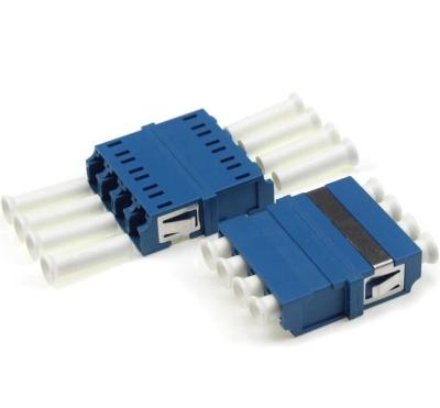 China PC Polish Fiber Optic Connector Adapters  , Lc Quad Adapter Ceramic Sleeve for sale