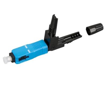 中国 0.9mmのドロップ・ケーブルの繊維光学の速いコネクターSM SC Upc 販売のため