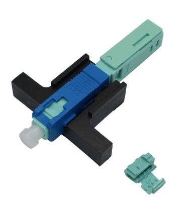 China LAN Sc Quick Assembly Connector , Sc Single Mode Fiber Connectors Pre Embedded for sale