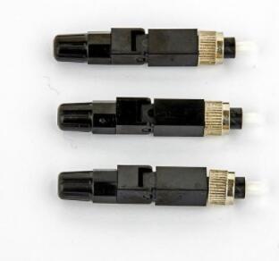 China ISO FC Fiber Optic Fast Connector Black Color For CATV for sale