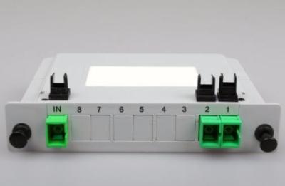 China 1 divisor de la fibra óptica 2, SC APC del divisor del Plc del casete de G657A en venta