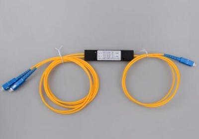 China 1x2 Fiber Optic Splitter , SC UPC Plc Splitter Module For PON for sale