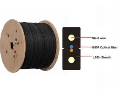 China LSZH 1 2 4 Core Ftth Drop Cable G657a Fiber Optic Patch Cable for sale