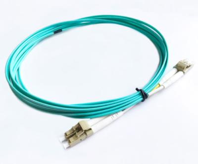 China Cordón de remiendo a dos caras de la fibra óptica de FTTH 2m m LC UPC milímetro OM3 50/125 en venta
