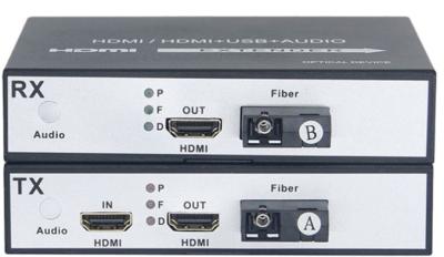 China fibra de la señal numérica los 20KM del suplemento de la fibra óptica de 1080P HDMI al medios convertidor de HDMI en venta