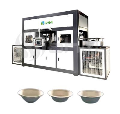 China Stabiele, biologisch afbreekbare tafelgerei-machine 140 kW pulp thermoforming machine Te koop